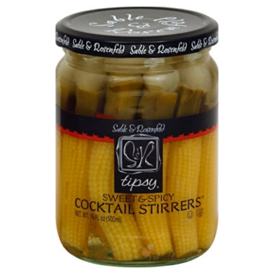 Sable & Rosenfeld Tipsy Cocktail Stirrers Sweet & Spicy - 16 Fl. Oz.