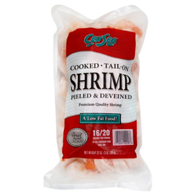Shrimp Cooked 16-20 Ct T-On Frozen - 32 Oz - Image 1