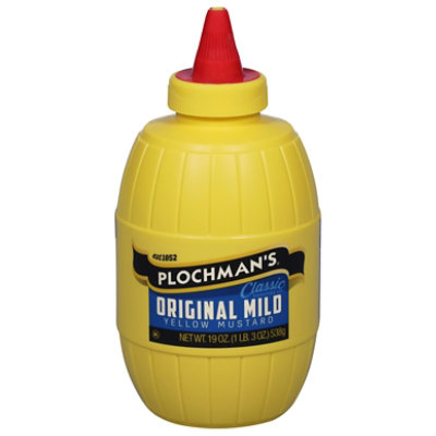 Plocmans Premium Mustard Mild Yellow - 19 Oz - Image 1