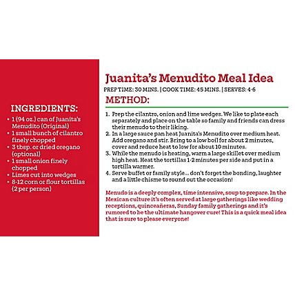 Juanitas Foods Menudo Can - 15 Oz - Image 4