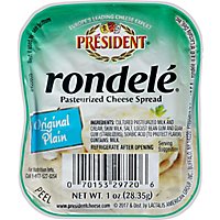 President Rondele Cream Cheese Original - Each - Image 2