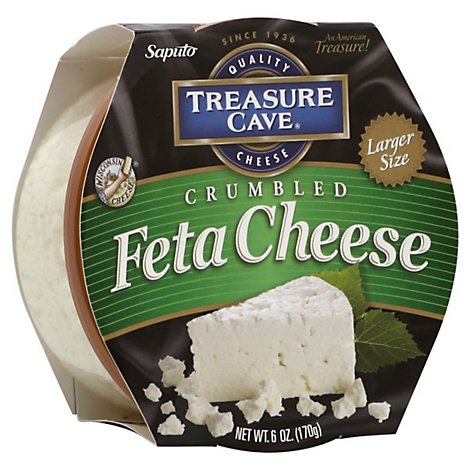 Treasure Cave Crumbled Feta Cheese Cup - 6 Oz