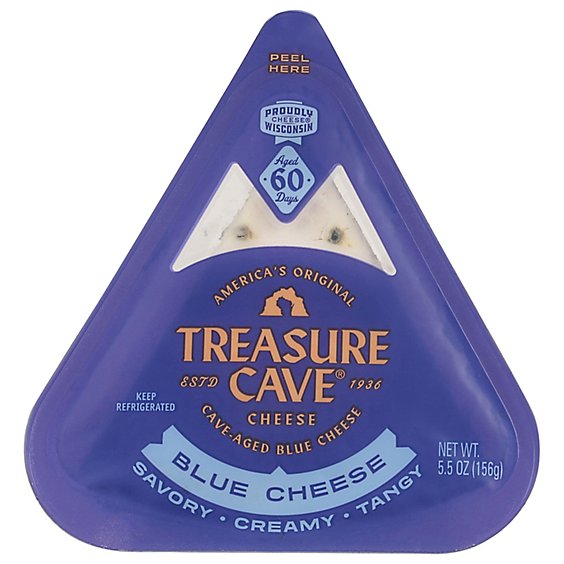 Treasure Cave Blue Wedge Cheese - 5.50 Oz