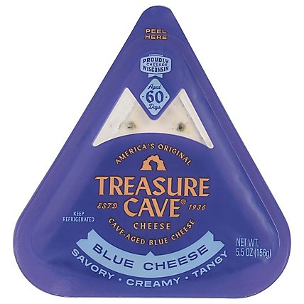 Treasure Cave Blue Wedge Cheese - 5.50 Oz - Image 1