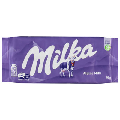 Milka Milk Chocolate Confection Alpine Milk Alpenmilch - 3.52 Oz - Image 2