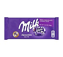 Milka Milk Chocolate Confection Alpine Milk Alpenmilch - 3.52 Oz