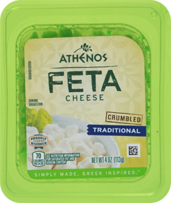 Athenos Cheese Feta Crumbled - 4 Oz - Image 2