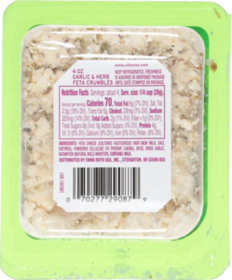 Athenos Cheese Feta Crumbled Garlic & Herb - 4 Oz - Image 5