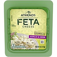 Athenos Cheese Feta Crumbled Garlic & Herb - 4 Oz - Image 1