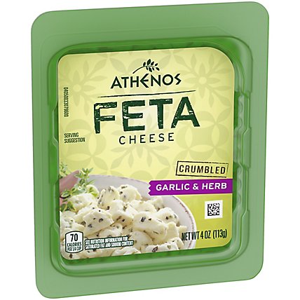 Athenos Cheese Feta Crumbled Garlic & Herb - 4 Oz - Image 3