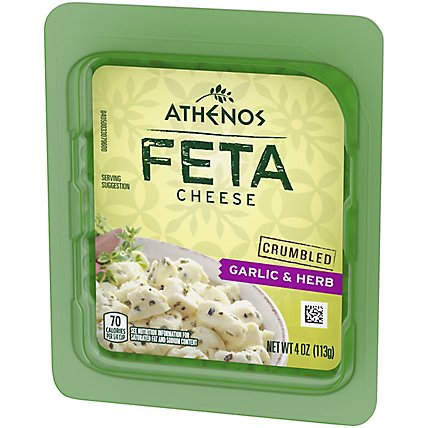 Athenos Cheese Feta Crumbled Garlic & Herb - 4 Oz - Image 4