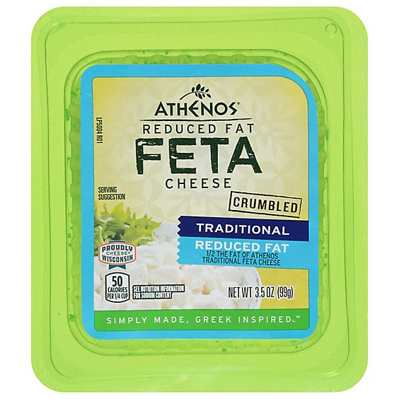 Athenos Cheese Feta Crumbled Reduced Fat - 3.50 Oz