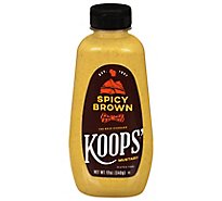 Koops Mustard Deli Spicy Brown - 12 Oz