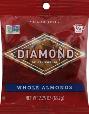 Diamond of California Almonds Whole - 2.25 Oz - Image 2