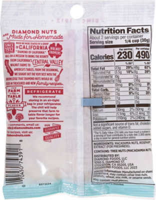 Diamond of California Macadamias Chopped - 2.25 Oz - Image 5