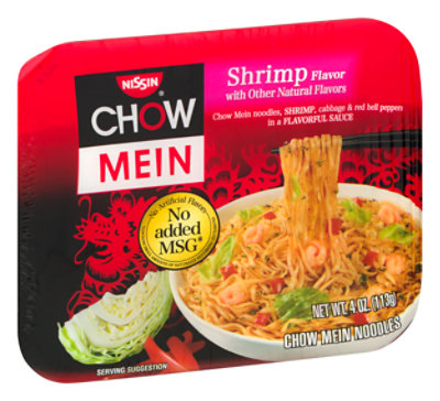 Nissin Chow Mein Noodle Premium With Shrimp Flavor - 4 Oz - Image 2