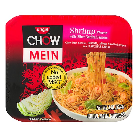 Nissin Chow Mein Noodle Premium With Shrimp Flavor - 4 Oz