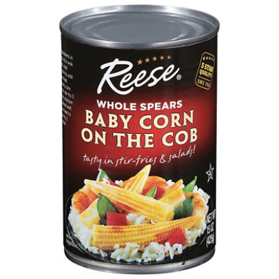 Reese Corn Baby Whole Spears On The Cob - 15 Oz