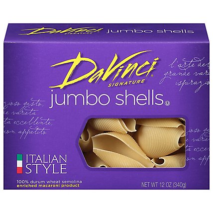 Da Vinci Pasta Jumbo Shells Box - 12 Oz - Image 1
