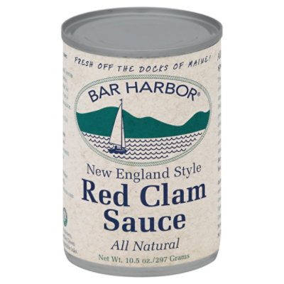 Bar Harbor Clam Sauce Red New England Style Can - 10.5 Oz - Image 1