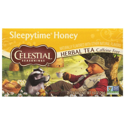 Celestial Seasonings Sleepytime Herbal Tea Bags Caffeine Free Honey 20 Count - 1 Oz