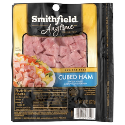 Smithfield Anytime Favorites Cubed Ham - 8 Oz