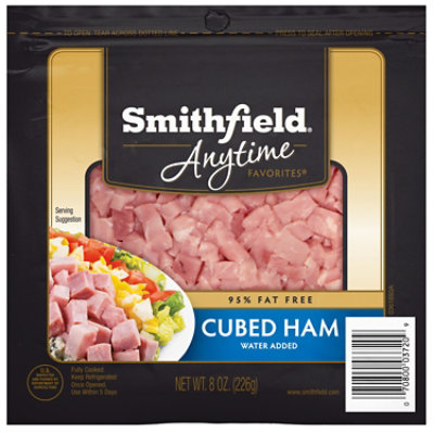 Smithfield Anytime Favorites Cubed Ham - 8 Oz