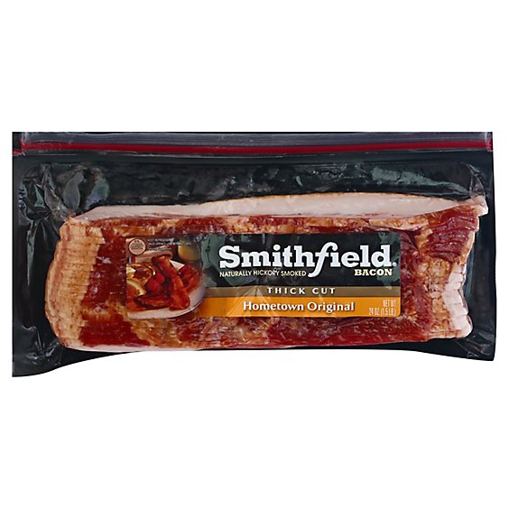 Smithfield Hometown Original Thick Cut Bacon - 24 Oz