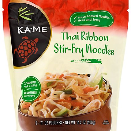 Ka.Me Noodle All Natural Stir-Fry Thai Rice Pouch - 2-7.1 Oz - Image 2