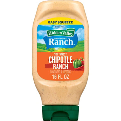 Hidden Valley Farmhouse Originals Southwest Chipotle Salad Dressing and Topping - 16 Oz - Image 1