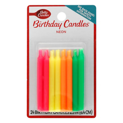 Betty Crocker Candles Neon - 24 Count - Image 3