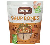 Rachael Ray Nutrish Soup Bones Dog Chews Chicken & Beggies Pouch 6 Count - 12.6 Oz