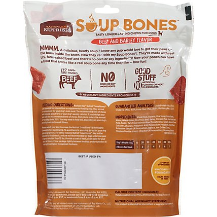 Rachael Ray Nutrish Soup Bones Dog Chews Beef & Barley Pouch 6 Count - 12.6 Oz - Image 5