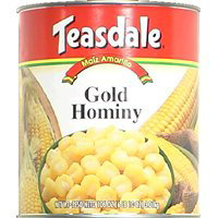 Teasdale Hominy Gold Can - 160 Oz