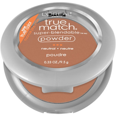 L'Oreal Paris True Match Cappuccino Super Blendable Oil Free Makeup Powder - 0.33 Oz - Image 1