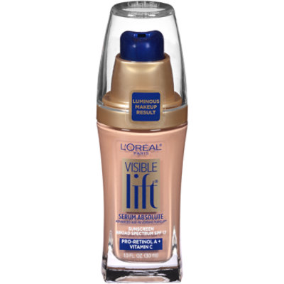 L'Oreal Paris Absolute SPF 17 Visible Lift Serum Creamy Natural Lightweight Foundation - 1 Oz - Image 1