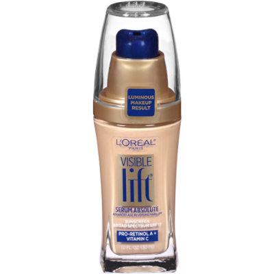 L'Oreal Paris Absolute Visible Lift Serum SPF 17 Light Ivory Lightweight Foundation - 1 Oz - Image 1