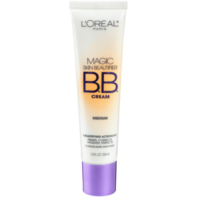 L'Oreal Paris Magic Skin Beautifier BB Cream for Face with Vitamin C and E Medium - 1 Fl. Oz. - Image 1