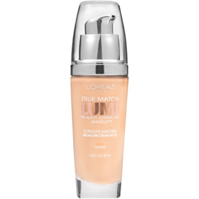 L'Oreal Paris True Match Lumi Healthy SPF 19 N3 Natural Buff Luminous Makeup - 1 Oz - Image 1