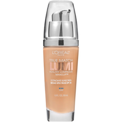 L'Oreal Paris True Match Lumi Medium Coverage C4 Shell Beige Healthy Luminous Makeup - 1 Oz - Image 1