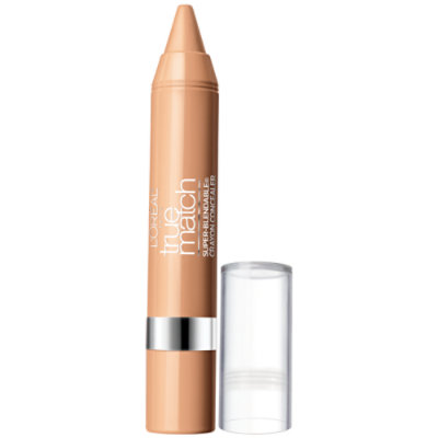 L'Oreal Paris True Match Super Blendable Crayon Light Medium Warm Concealer - 0.1 Oz - Image 1