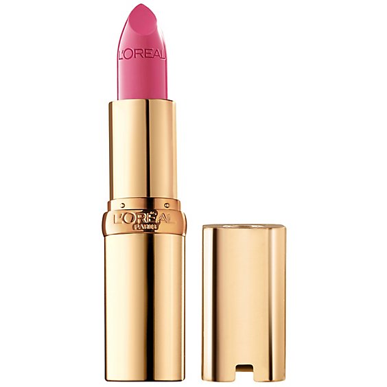 L'Oreal Paris Colour Riche Pink Flamingo Original Satin Lipstick for Moisturized Lips - 0.13 Oz