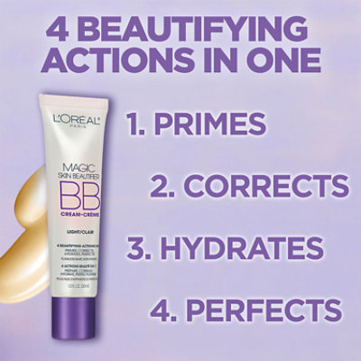 L'Oreal Paris Magic BB Cream Face Makeup Anti-Redness with Vitamin C and E Anti-Redness - 1 Fl. Oz. - Image 5