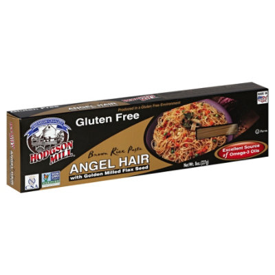 Hodgson Mill Pasta Brown Rice Gluten Free Angel Hair Box - 8 Oz