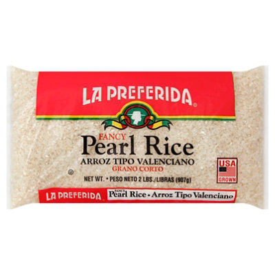 La Preferida Rice Pearl Fancy Arroz Tipo Valenciano Bag - 2 Lb - Image 1