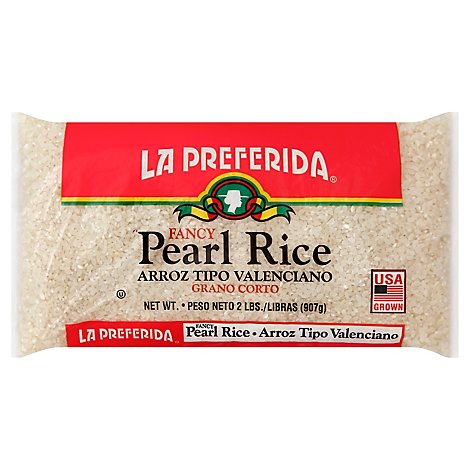 La Preferida Rice Pearl Fancy Arroz Tipo Valenciano Bag - 2 Lb