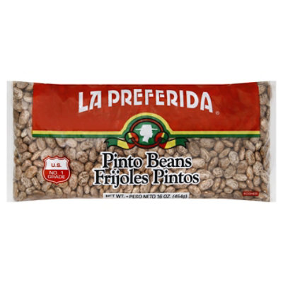 La Preferida Beans Pinto Bag - 16 Oz - Image 1