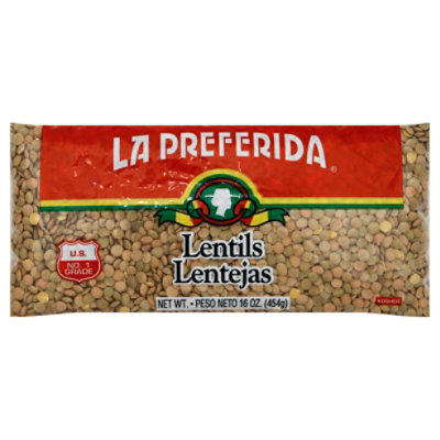 La Preferida Lentils Bag - 16 Oz - Image 1