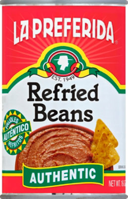 La Preferida Beans Refried Authentic Can - 16 Oz - Image 2