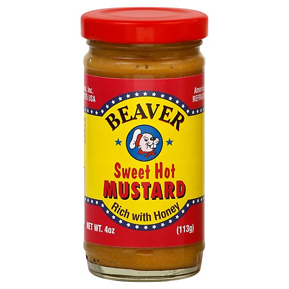 Beaver Brand Mustard Sweet Hot - 4 Oz